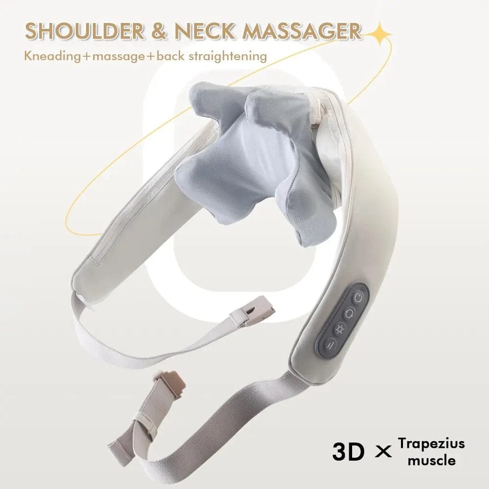 Lily Wireless Neck And Shoulder Kneading Massager - Elite Massu