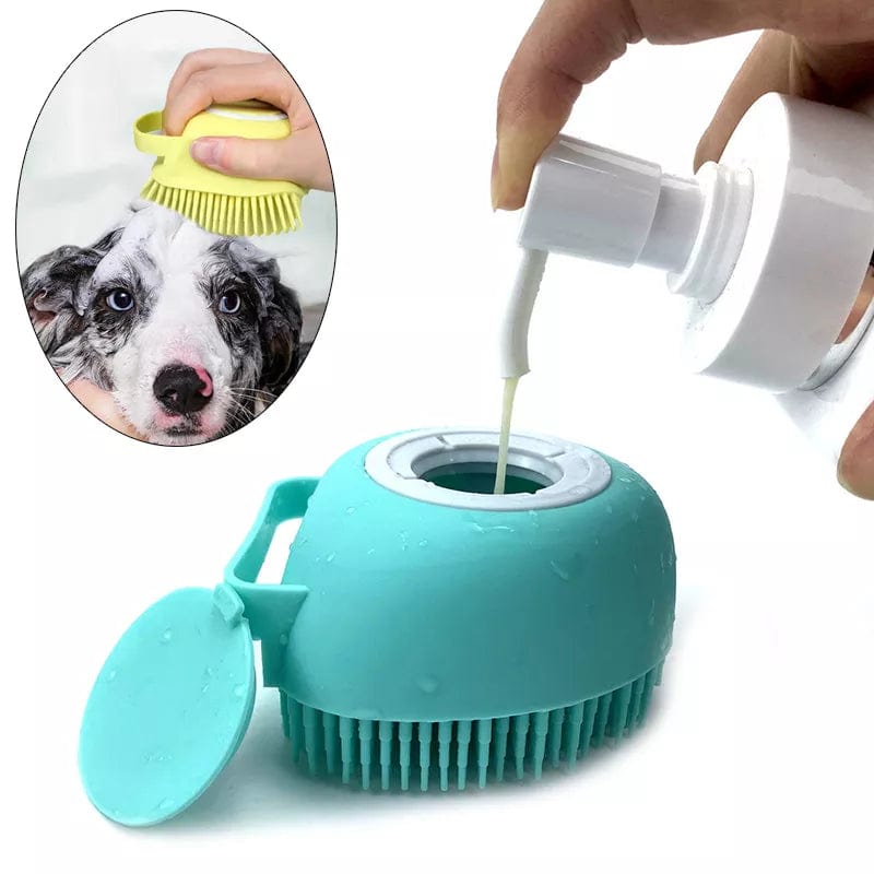 Bathroom  Puppy Big Dog Cat Bath Massage Gloves Brush Soft Safety Silicone Pet Accessories for Dogs Cats Tools Mascotas Products - Elite Massu